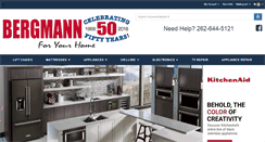 Desktop Screenshot of bergmannappliance.com